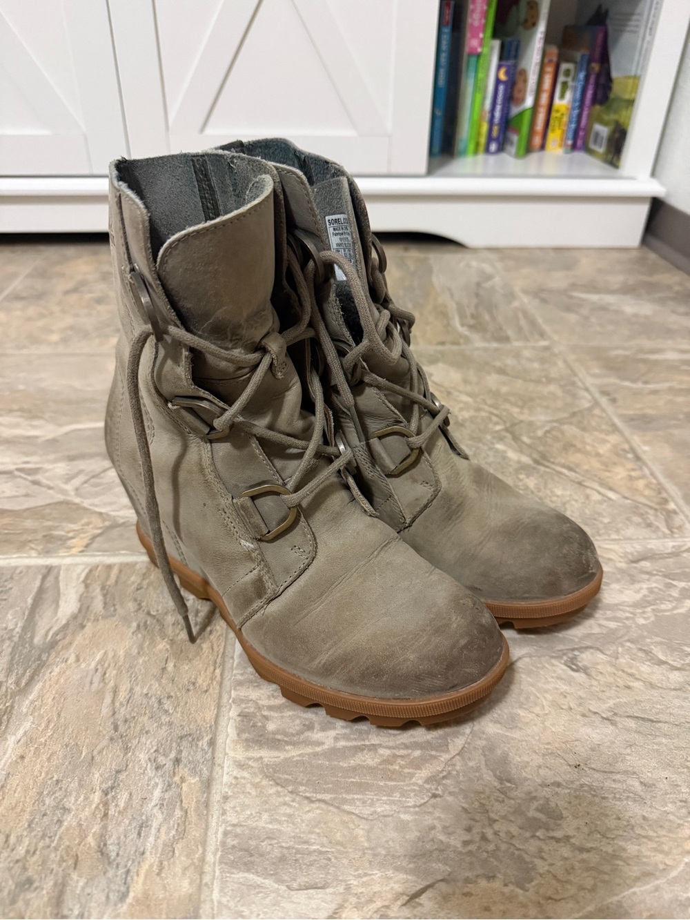 Sorel Gray Combat Boots